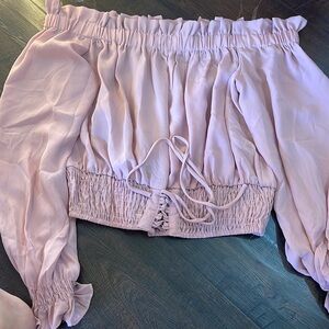 Super cute off the shoulder blouse